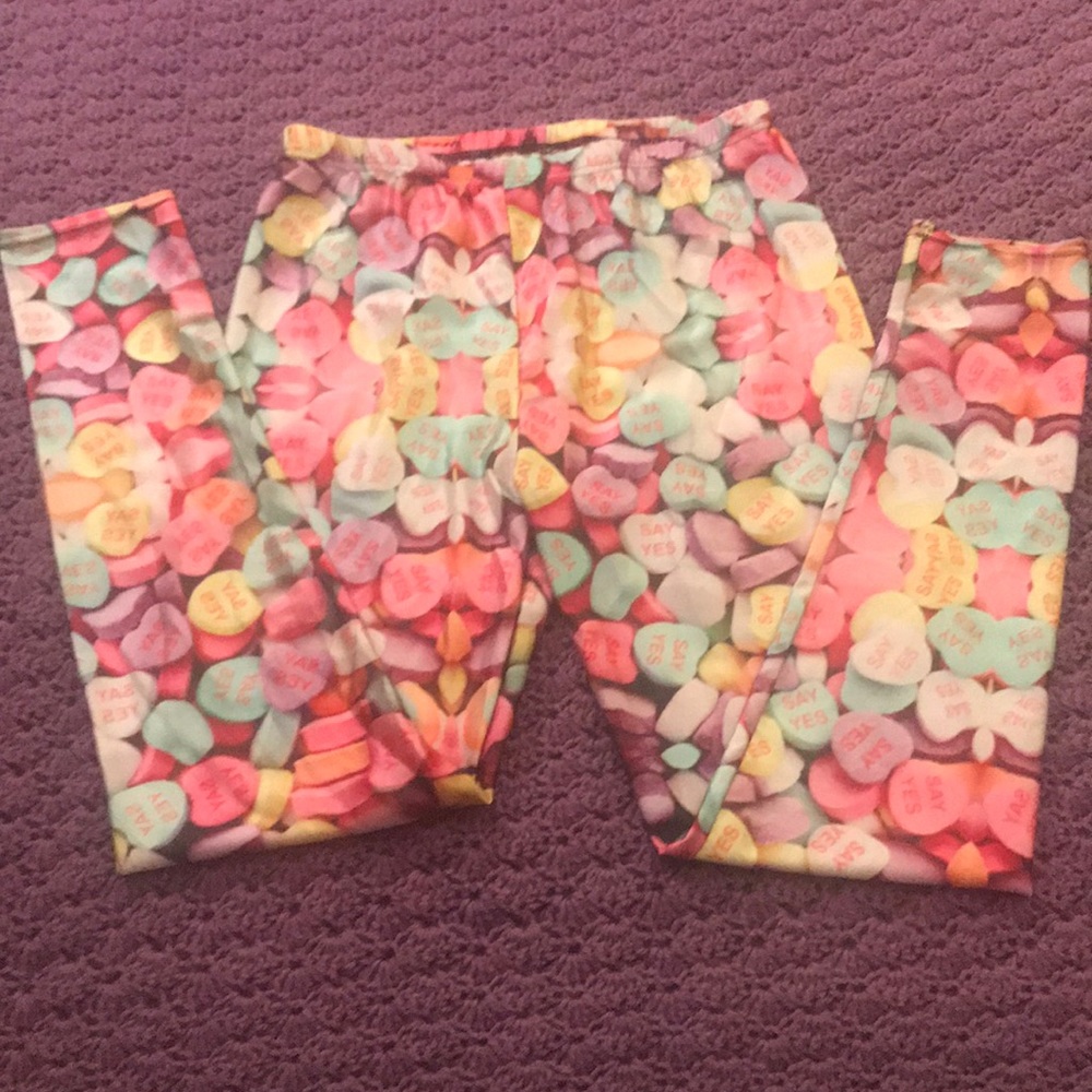 Valentines themed leggings